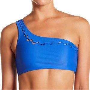 Mikoh one shoulder bikini top